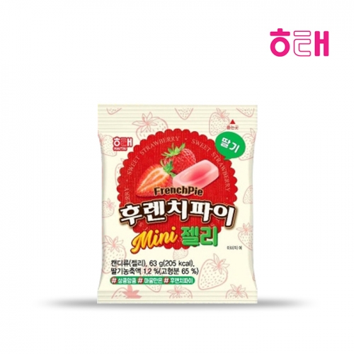 해태 후렌치파이 미니젤리 딸기 63g