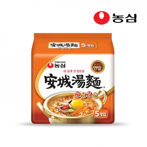 농심 안성탕면 125g x 5개