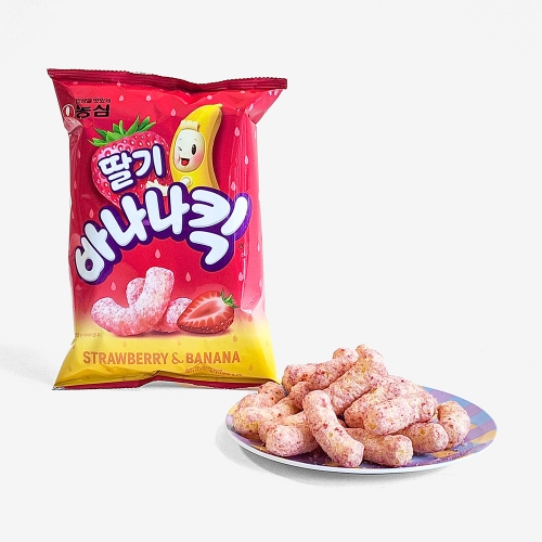 농심 딸기바나나킥 60g