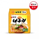 농심 너구리 순한맛 120g x 5개