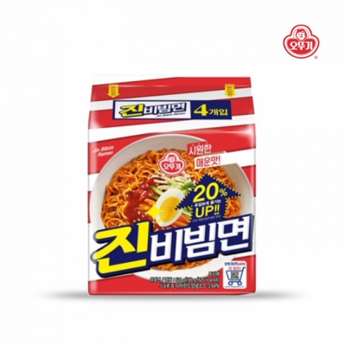 오뚜기 진비빔면 156g x 4개