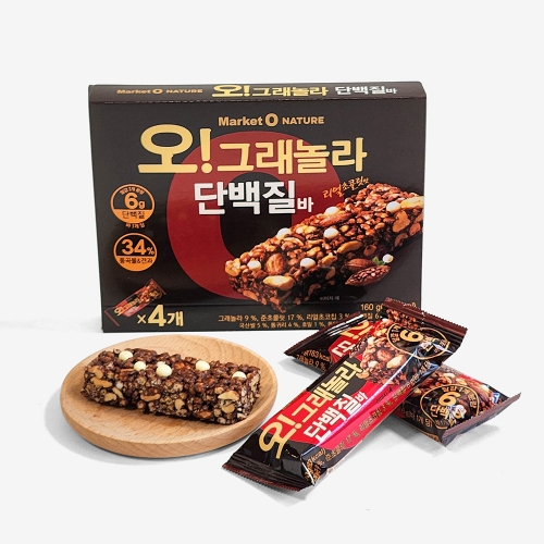 오리온 오그래놀라 단백질바 160g (40g x 4개입)