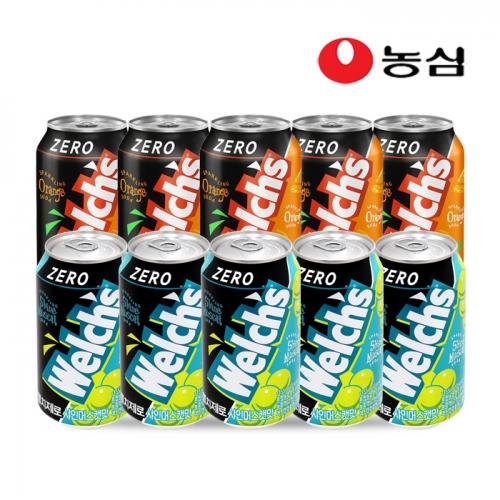 농심 웰치스제로 355ml x 10개 (맛 선택 가능)