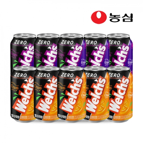 농심 웰치스제로 355ml x 10개 (맛 선택 가능)