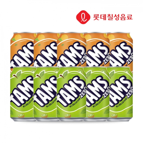 롯데칠성 탐스제로 355ml x 10개 (맛 선택 가능)