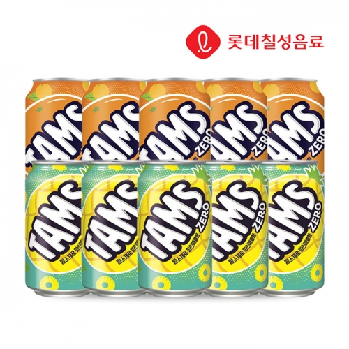 롯데칠성 탐스제로 355ml x 10개 (맛 선택 가능)