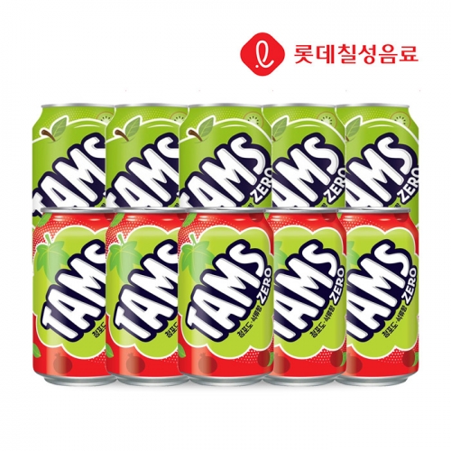 롯데칠성 탐스제로 355ml x 10개 (맛 선택 가능)