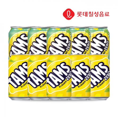 롯데칠성 탐스제로 355ml x 10개 (맛 선택 가능)