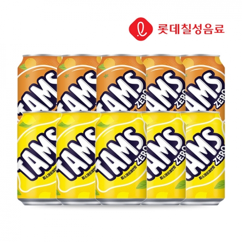 롯데칠성 탐스제로 355ml x 10개 (맛 선택 가능)