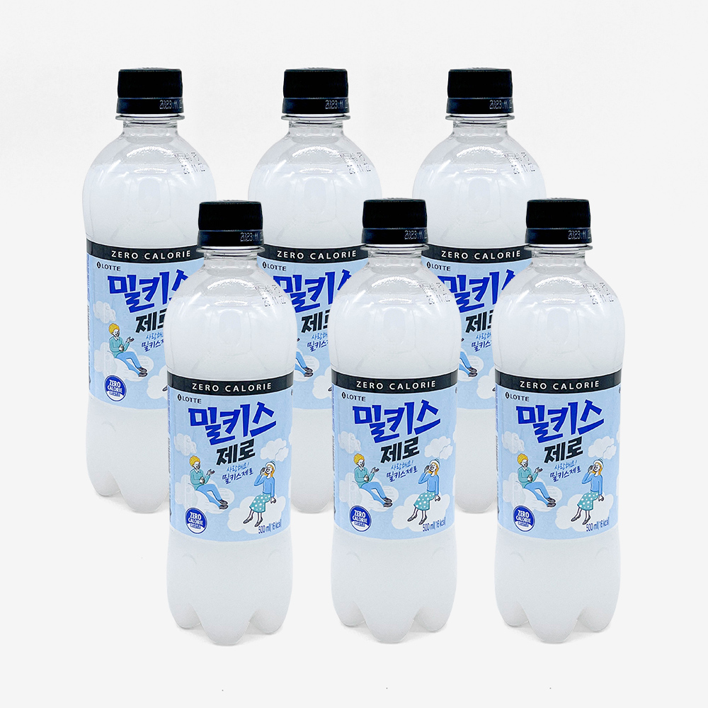 롯데칠성 밀키스 제로 500ml x 6개