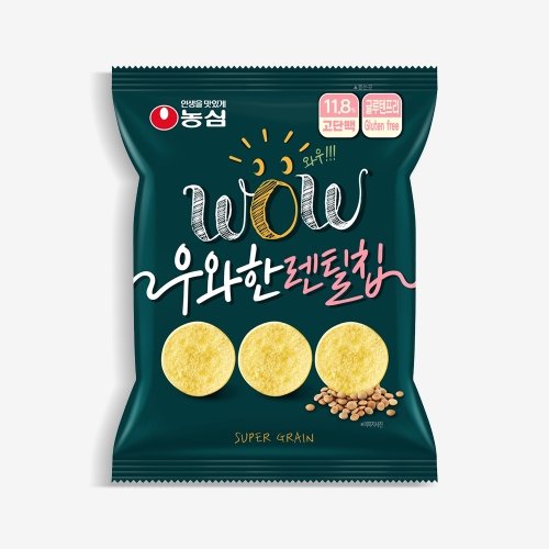 농심 우와한 렌틸칩 55g