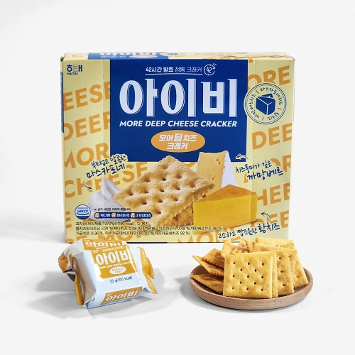 해태 아이비 모어딥치즈 크래커 270g (대용량) x 3개