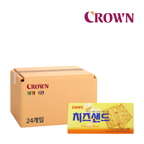 크라운 치즈샌드 45g x 24개 1박스