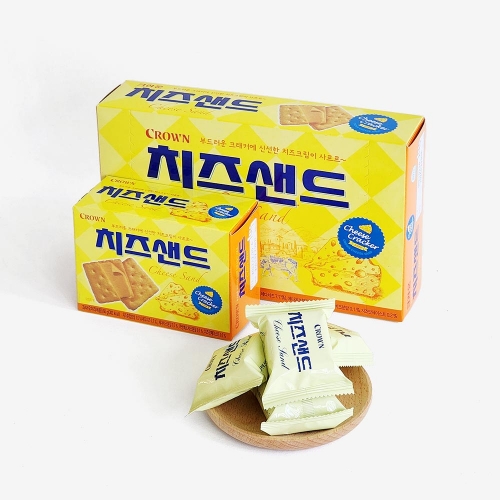 크라운 치즈샌드 45g x 24개 1박스