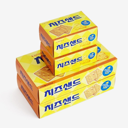 크라운 치즈샌드 240g (대용량) x 8개 1박스