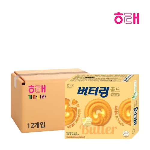 해태 버터링 골드 194g(대용량) x 12개 (박스판매)