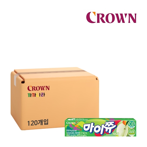 크라운 마이쮸 사과 44g x 120개 (박스판매)
