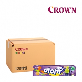 크라운 마이쮸 포도 44g x 120개 (박스판매)