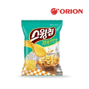 오리온 스윙칩 갈릭디핑소스맛 124g