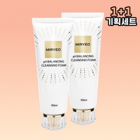 [미려] 1+1 피에이치 밸런싱 클렌징 폼 유수분 조절 저자극 약산성 민감성 진정 촉촉한 히알루론산
