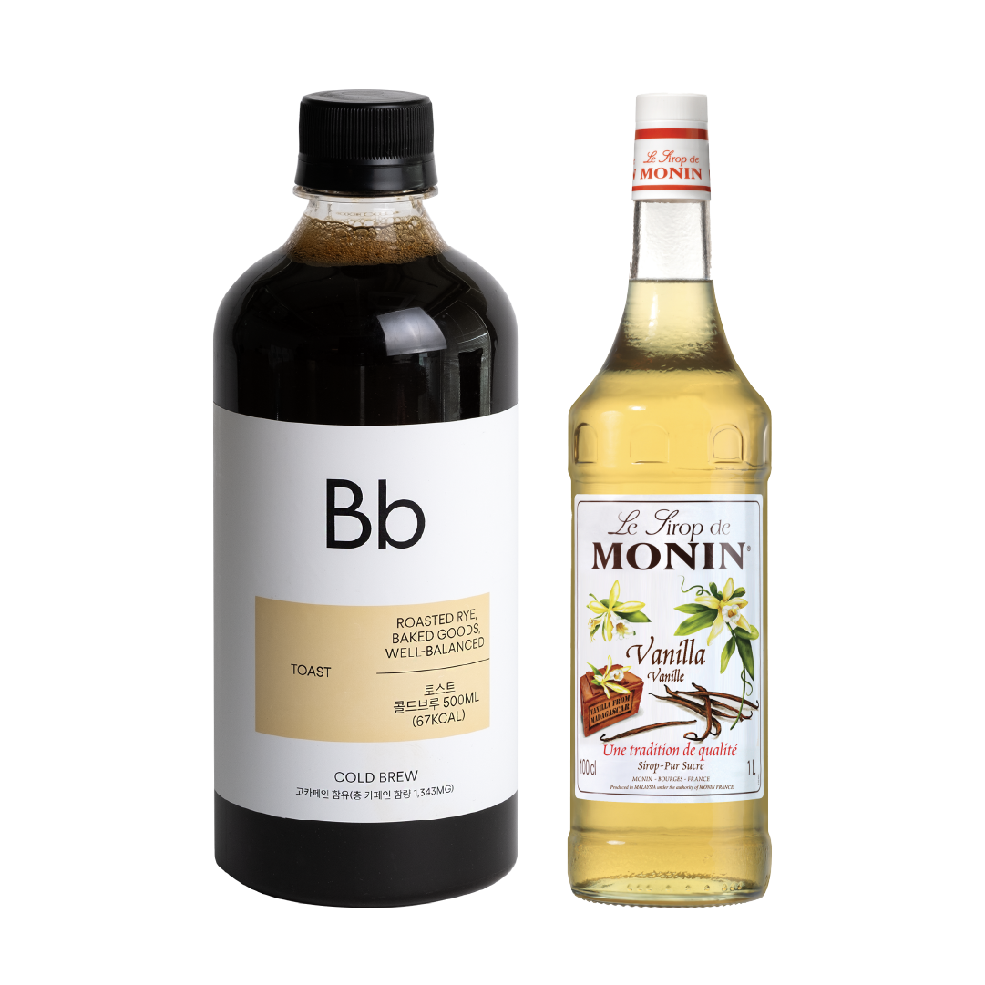 토스트 콜드브루 x 바닐라 시럽 세트