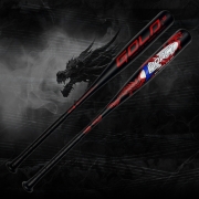 골드 임팩트 알로이 야구배트 (한정판) (드래곤 레드)