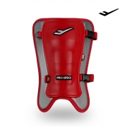 프로-스펙스 엘리트 야구 타자 풋가드 좌우겸용 레드 실버