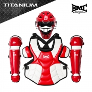 BMC 티타늄 시리즈 유소년 포수장비 세트 BPY-01(WHITE/RED)
