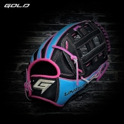 골드 GOLD 유니크 외야 글러브 PRO-085 (블랙/스카이블루/핑크)