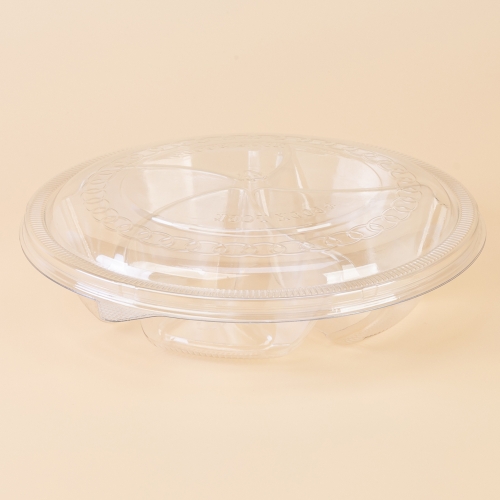 샐러드,찬용기195파이(5칸) (DS-376) 투명