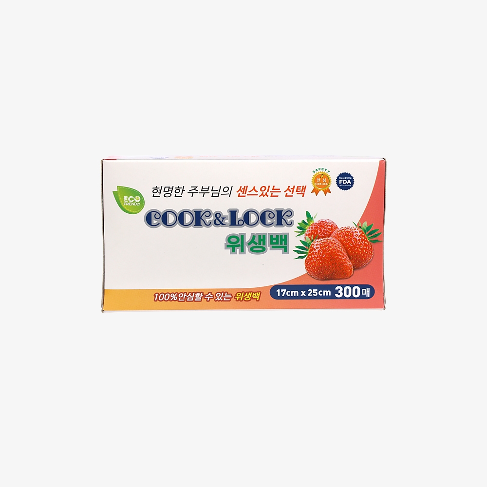 쿡앤락 위생백(17X25)300매