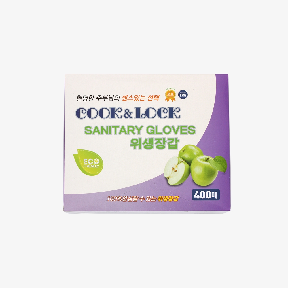 쿡앤락 위생장갑(400매)LDPE