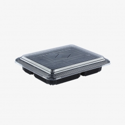 미니도시락4칸(검정)(DS-284)