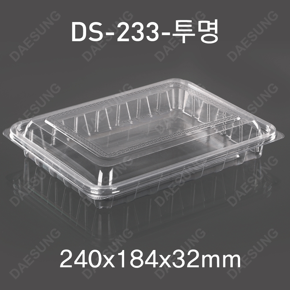 소량_DS-233반찬/샐러드용기(투명)100EA