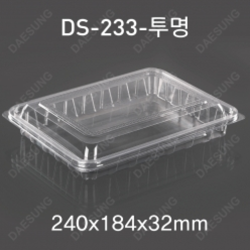 소량_DS-233반찬/샐러드용기(투명)100EA