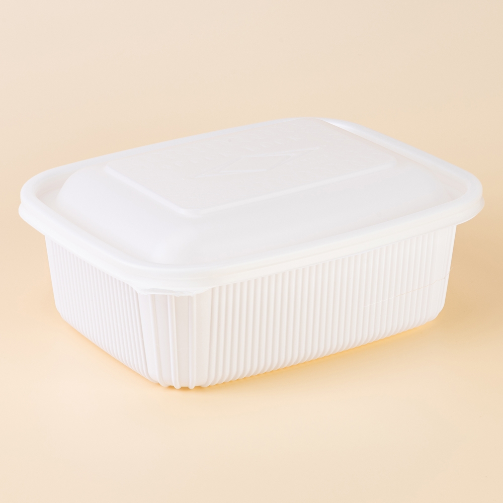 성형사각찜용기(대)(DS-280)백색[돔형]