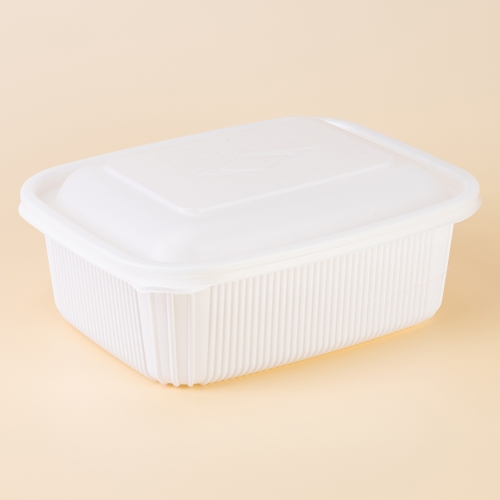 성형사각찜용기(대)(DS-280)백색[돔형]