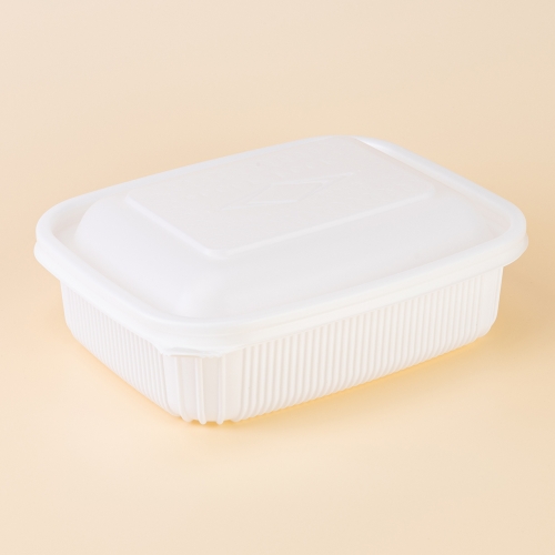 성형사각찜용기(중)(DS-281)백색[돔형]