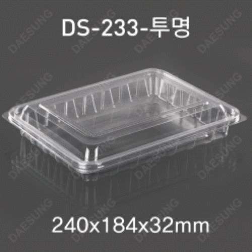 DS-233반찬/샐러드용기(투명)