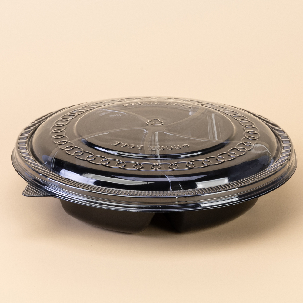 샐러드,찬용기195&Phi;(5칸)(DS-376) 검정