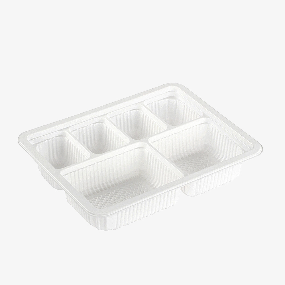 [소량]미니도시락6칸(백색)(DS-286) 100EA