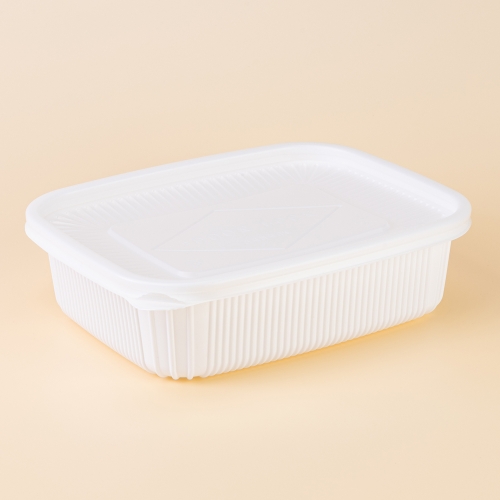 성형사각찜용기(중)(DS-281)백색[일자]
