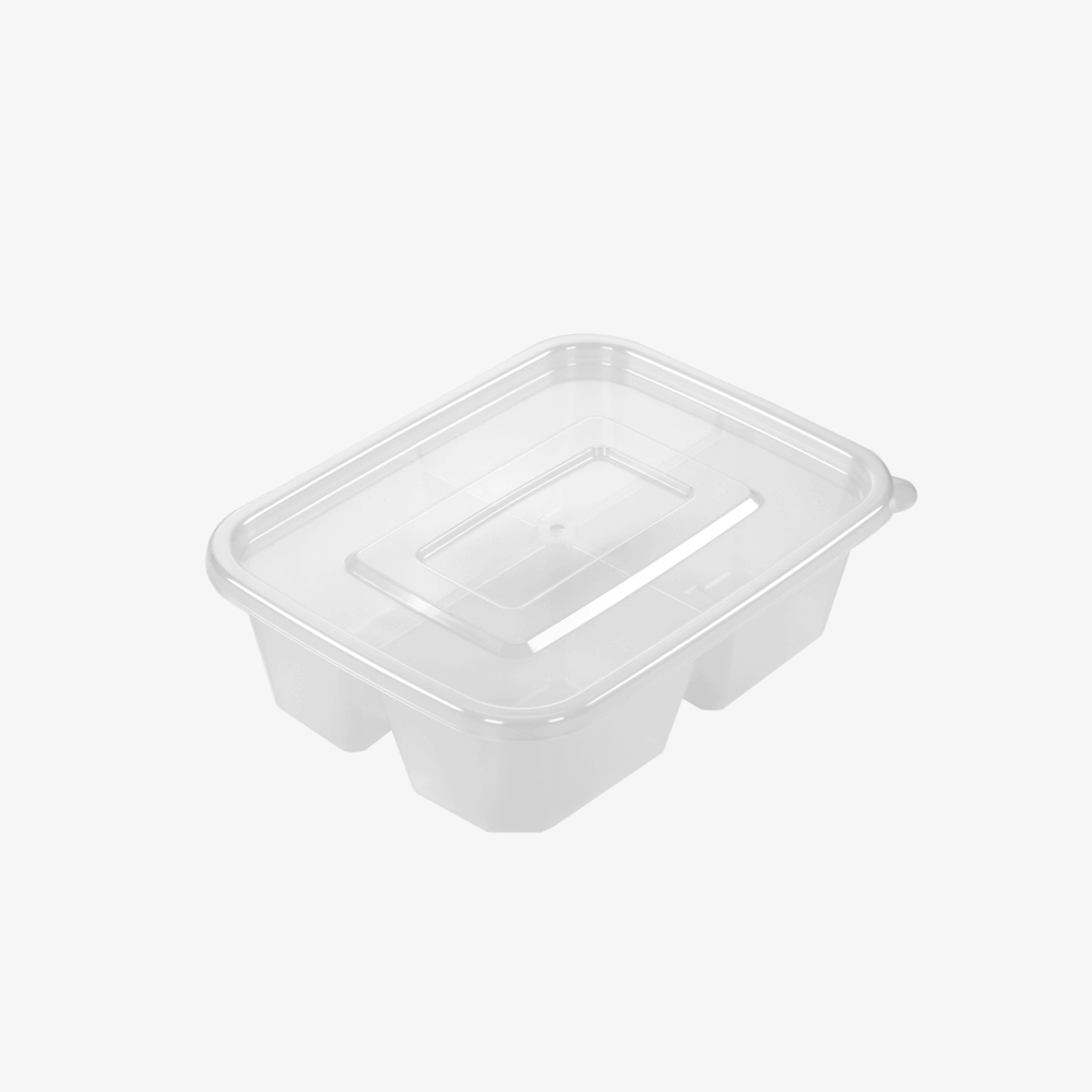 사각밀폐용기1.2L시리즈 4칸(900ml)