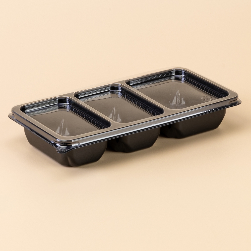 PT반찬3칸용기(DS-401) 검정