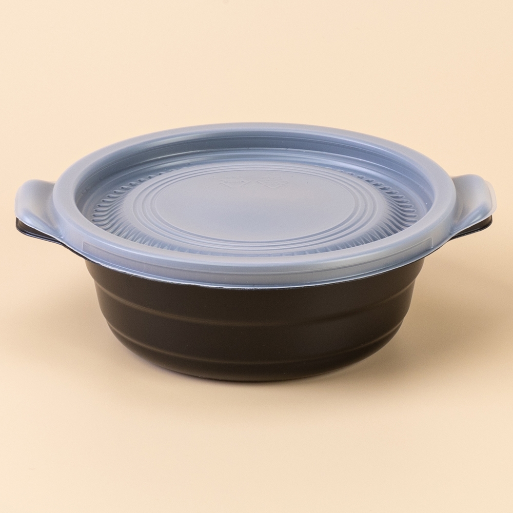 뚝배기 밥용기/국물(소/검정) DS-384