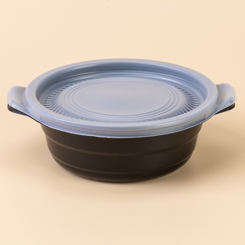 뚝배기 밥용기/국물(소/검정) DS-384