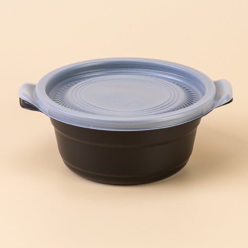 뚝배기 밥용기/국물(대/검정) DS-383