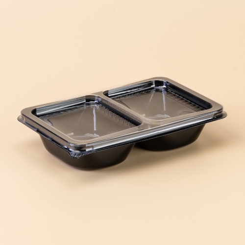 소스/반찬2칸용기(DS-400) 검정