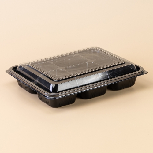 프리미엄 반찬 6칸(DS-106) 검정