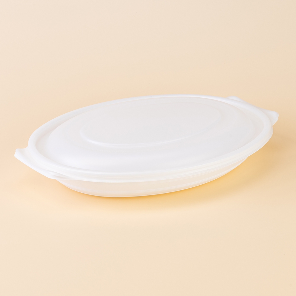 타원찜용기 전골 소(백색/돔형/DS-121)